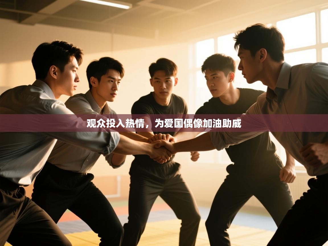 观众投入热情，为爱国偶像加油助威  第2张